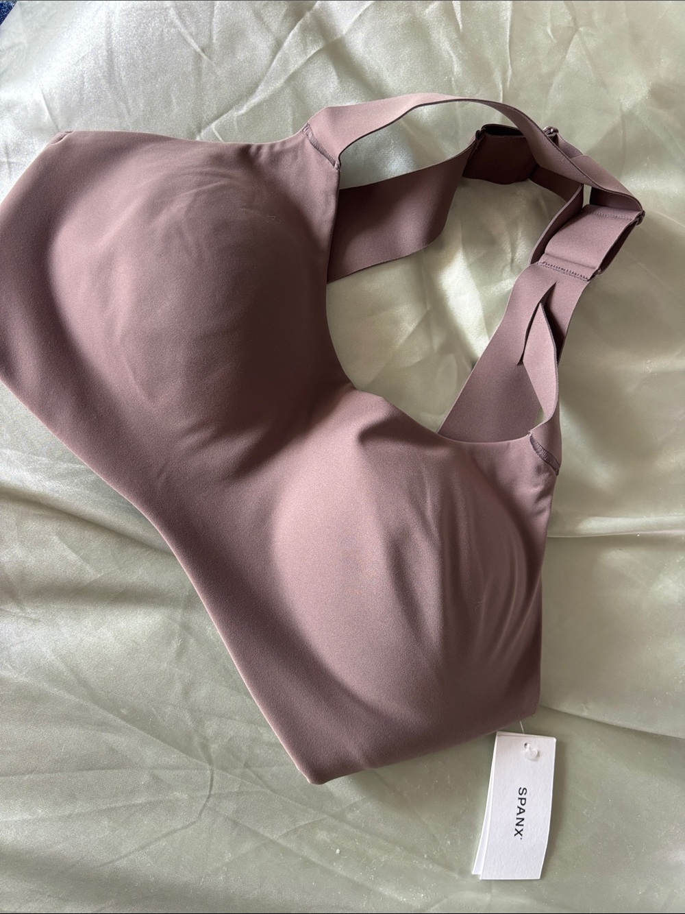 NWT SPANX Dusty Rose Seamless Sculpting Bra Large